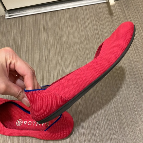 Rothy’s round toe flats hot pink color size 5.5 - Picture 5 of 13